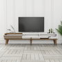 Hanah Home Milan Alt Soporte de TV Nogal y Blanco